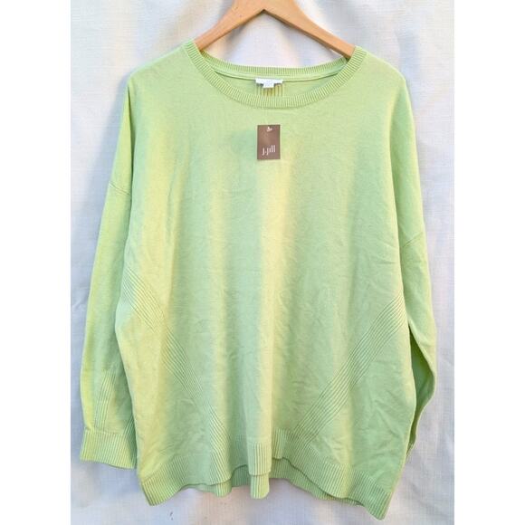 J Jill Women's Upland Grove Sweater Sz 2X Endive Green Cozy Chic Casual NWT - Picture 2 of 8
